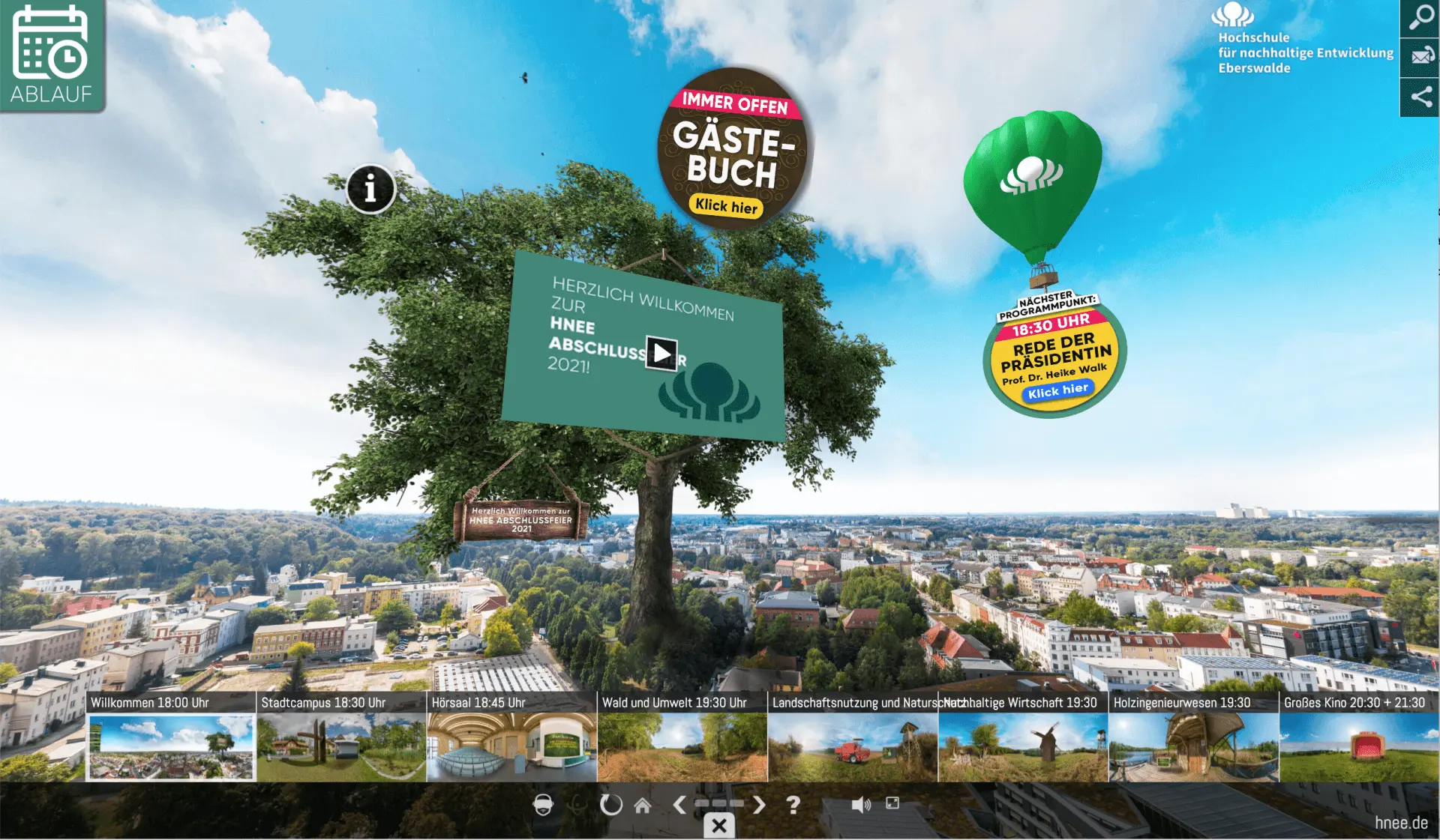 VR Abschlussfeiern für die HNE Eberswalde